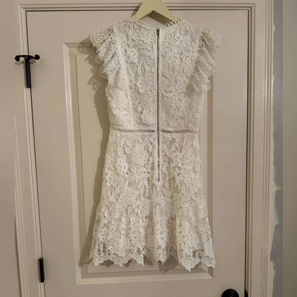Adelyn Rae Ivory Lace Dress - Picture 5 of 6